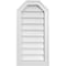 Ekena Millwork Octagonal Top Surface Mount PVC Gable Vent w/ 2"W x 1-1/2"P Brickmould Frame, 14"W x 28"H GVPOT14X2802SN - alternate 1